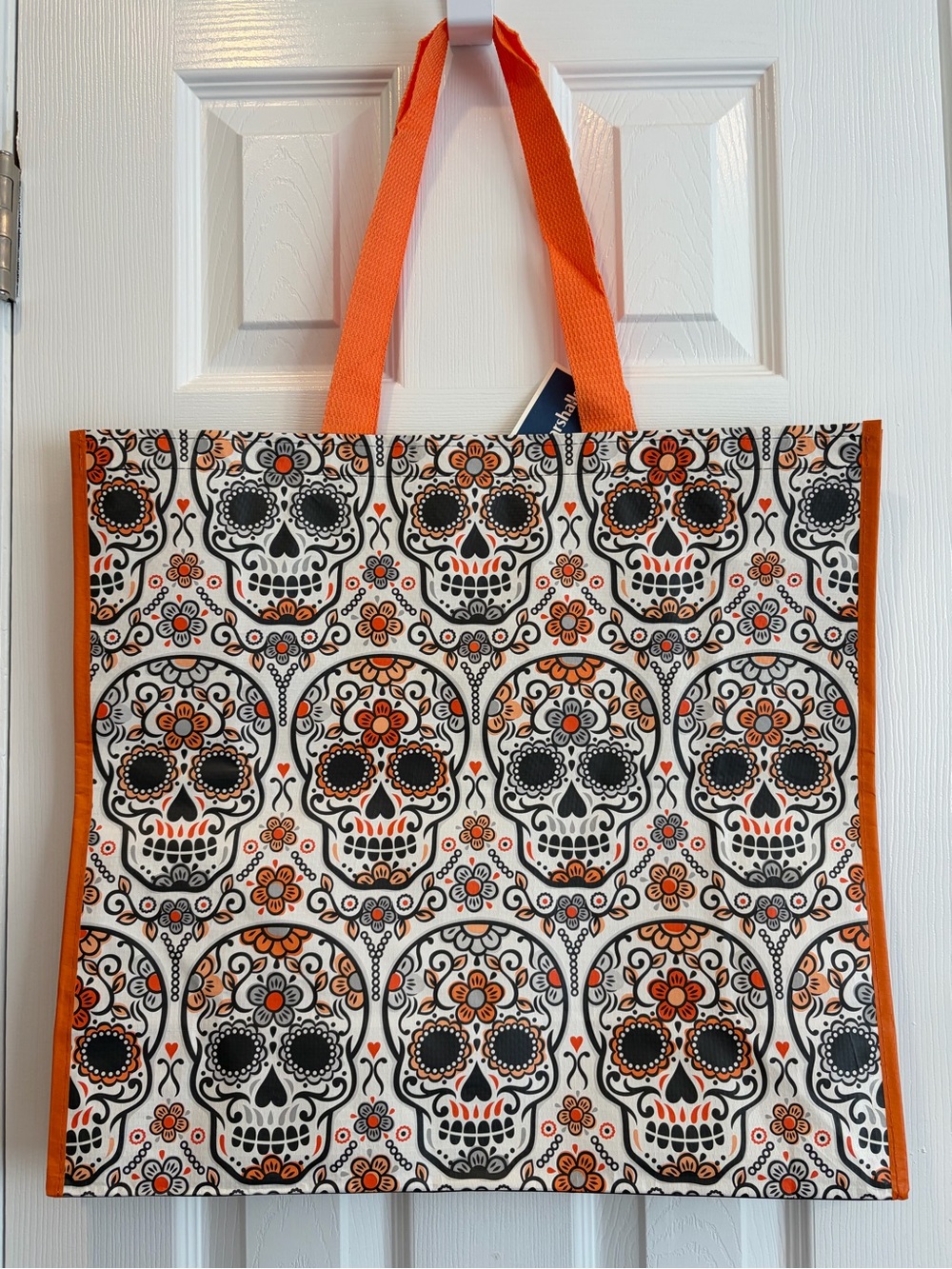 Marshalls/ TJ Maxx Sugar Skull Reusable Tote Bag 💀🌼🛍️
